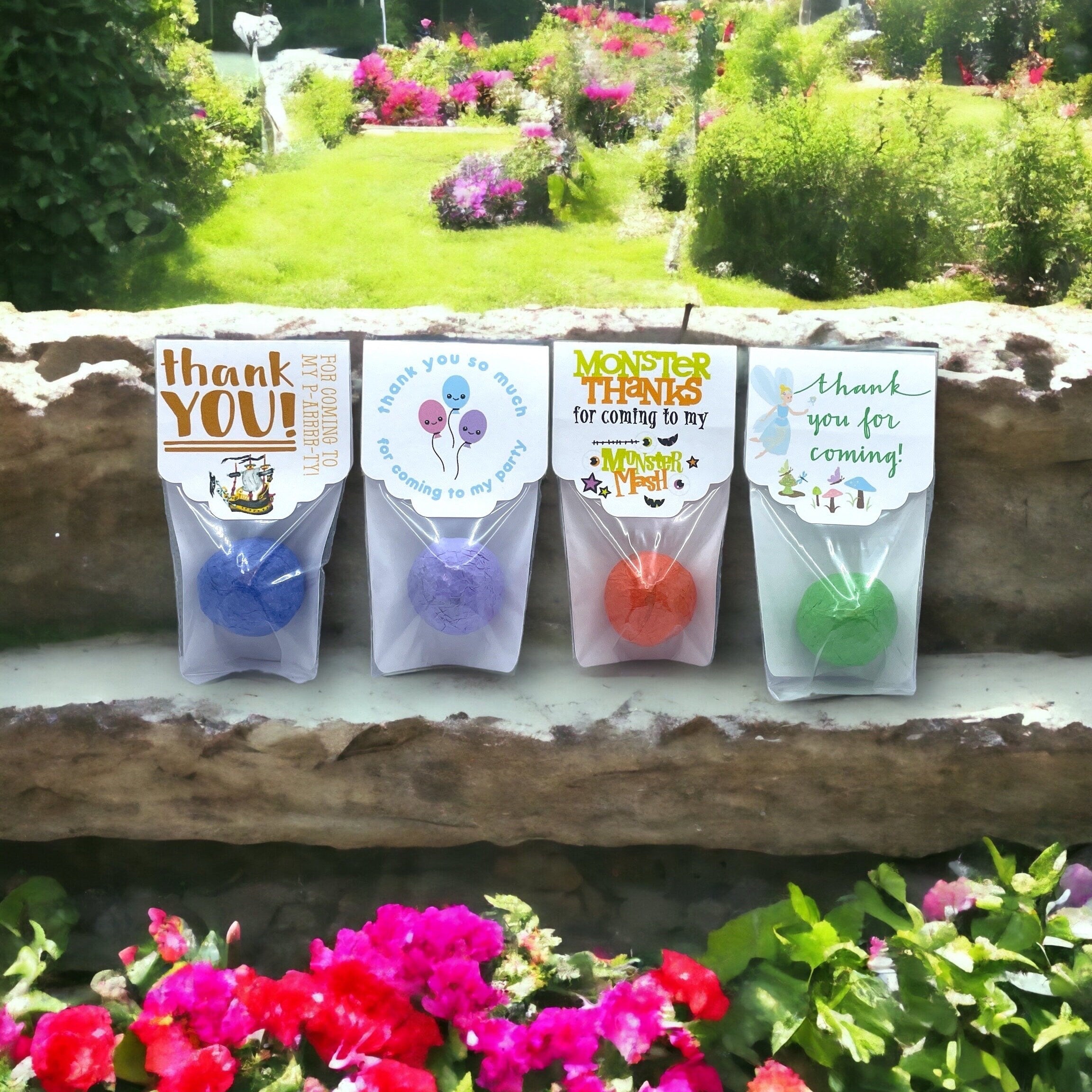 Seed Bombs - Birthday Party Thank You for Magical Memories - Sprinkle Love and Grow Beautiful Gardens - Canadian Wildflower