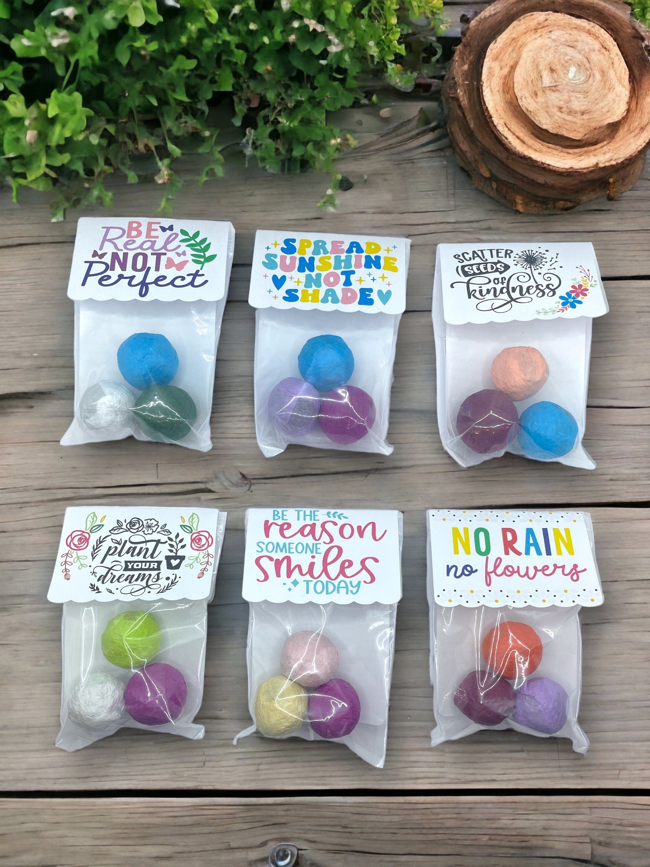 Seed Bombs - 3 Pack - Blooming Blessings - Gift of Appreciation, Motivation, and Inspiration - Canadian Wildflower