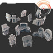 Starship Bridge and Terminals - EC3D Design, Infinity, Legion, Sci-fi, Cyberpunk, Starfinder, tabletop terrain, Sci-fi Scenery