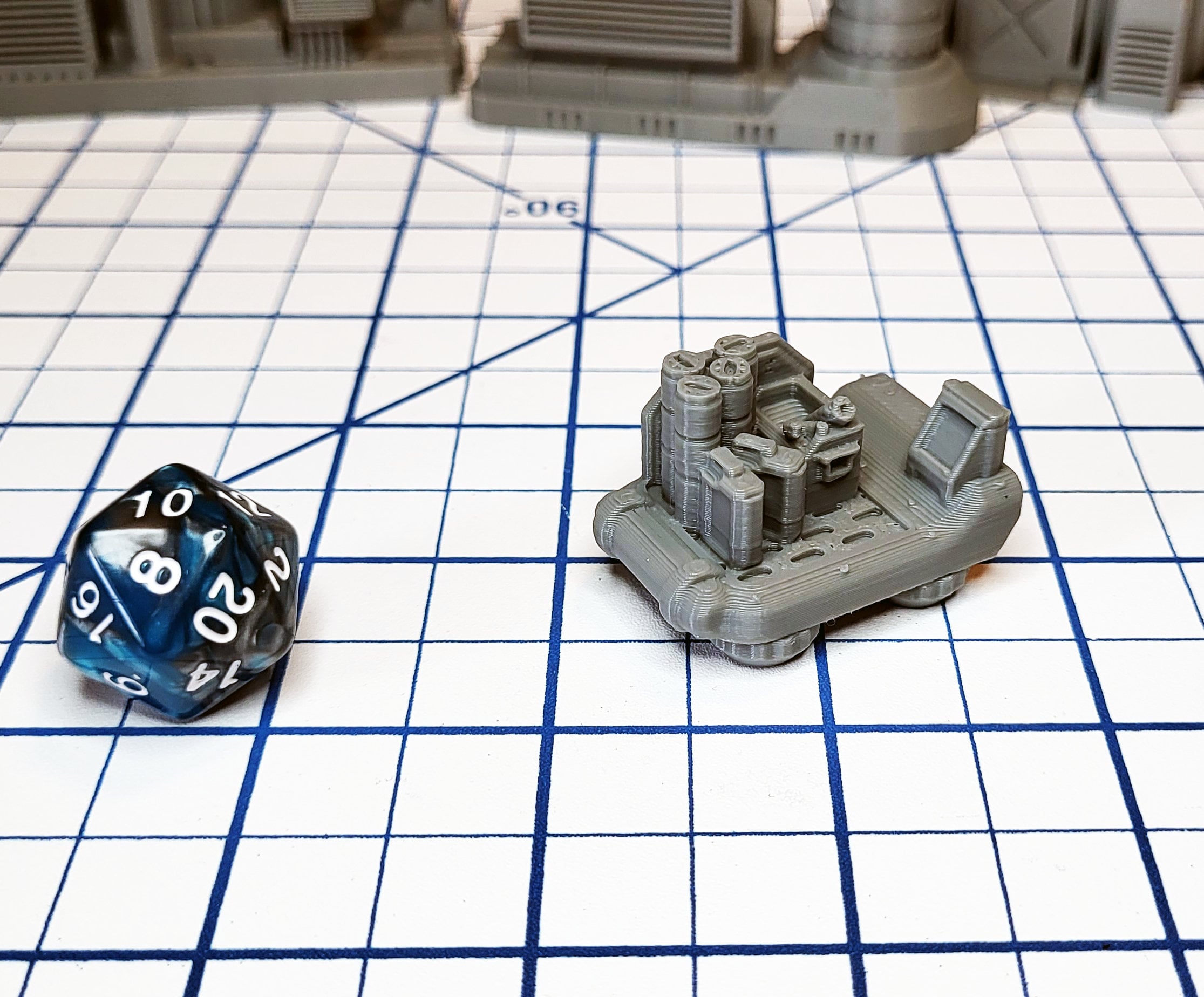 Sci-fi Scenery - Engine Room - EC3D Design, Infinity, Legion, Scifi, Cyberpunk, Starfinder, ttrpg terrain, traveller, starship, spaceship
