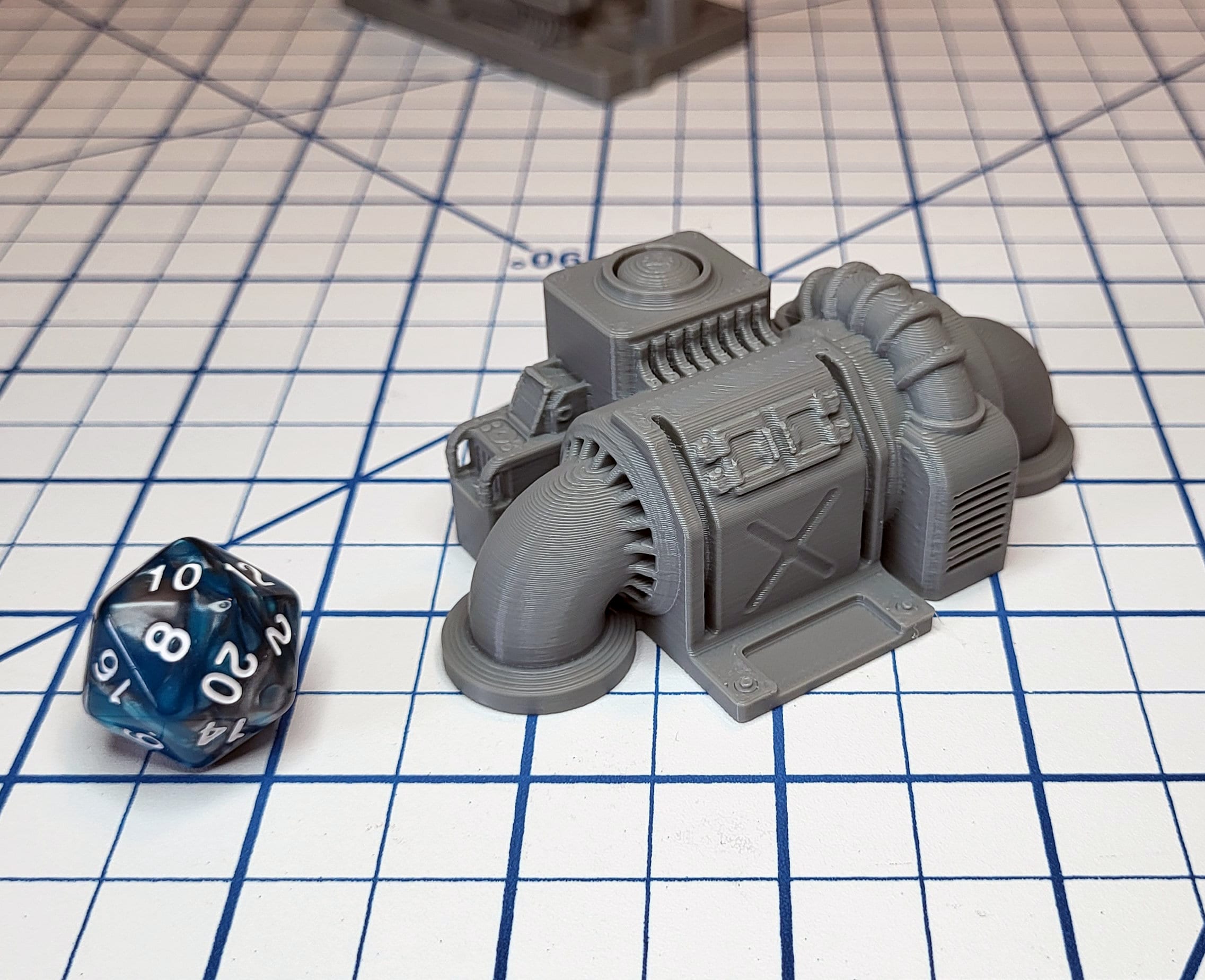 Sci-fi Scenery - Engine Room - EC3D Design, Infinity, Legion, Scifi, Cyberpunk, Starfinder, ttrpg terrain, traveller, starship, spaceship