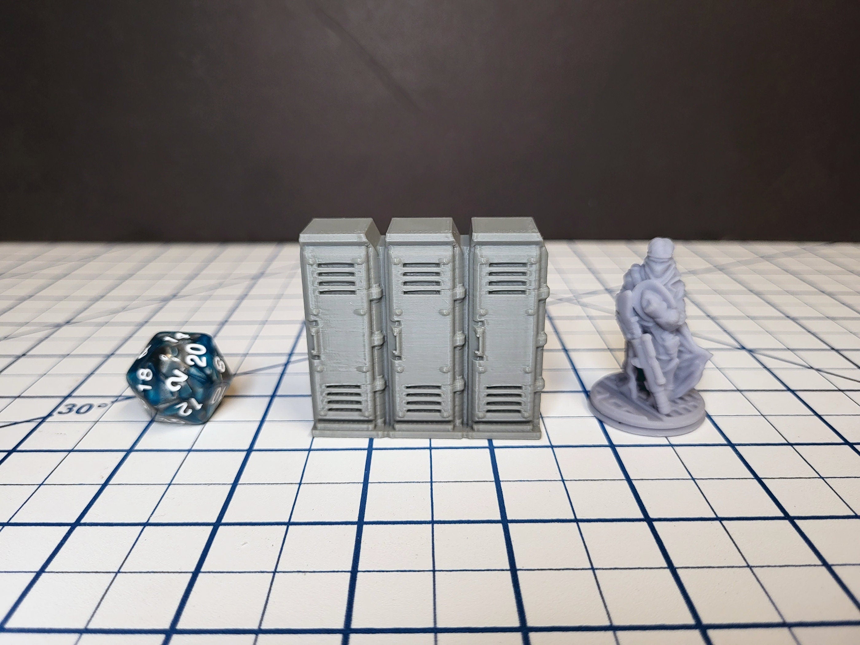 Sci-fi Scenery - Beds, tables, lockers - EC3D Design, Infinity, Legion, Scifi, Cyberpunk, Starfinder, ttrpg terrain, traveller, furniture