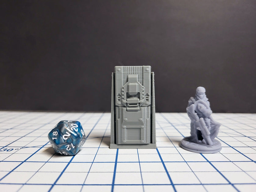 Sci-fi Scenery - Beds, tables, lockers - EC3D Design, Infinity, Legion, Scifi, Cyberpunk, Starfinder, ttrpg terrain, traveller, furniture