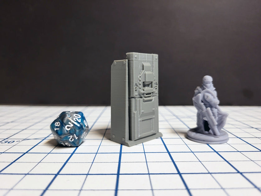 Sci-fi Scenery - Beds, tables, lockers - EC3D Design, Infinity, Legion, Scifi, Cyberpunk, Starfinder, ttrpg terrain, traveller, furniture