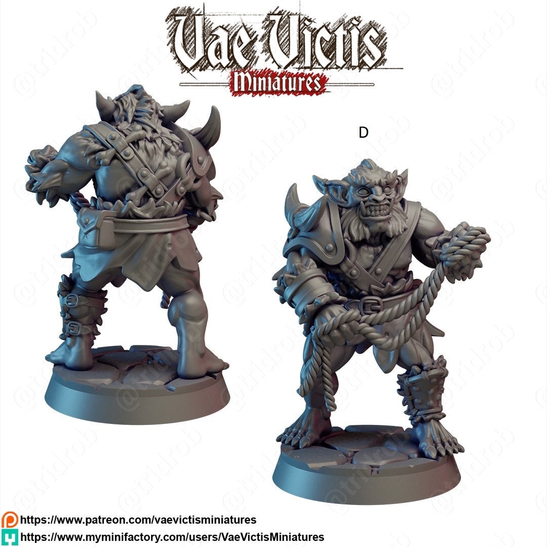 Bugbear Mini Set - Vae Victis Miniatures | DnD | Bugbears | monster| melee | barbarian | Fighter | Pathfinder | TTRPG | Wargaming Frostgrave