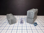 Shipping Container - Sci-fi Scenery - by EC3D, Infinity, Legion, Scifi, Cyberpunk, Starfinder, spaceport, space station, futuristic terrain