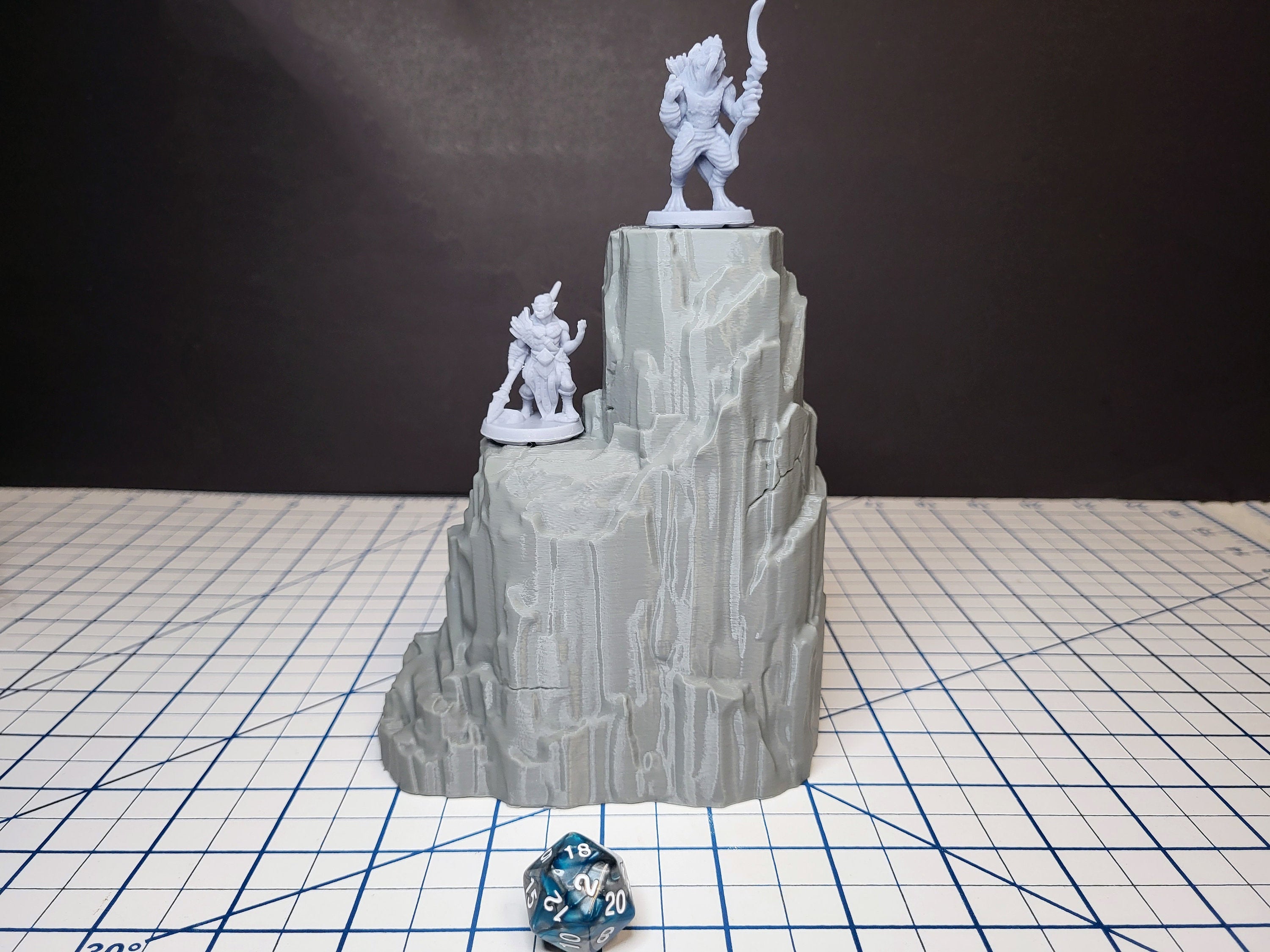 Large Rock Terrain Set 1 - Scatter Scenery by EC3D, for TTRPGs and Wargaming - Mountain, Rocks, Canyon, DnD mini, Pathfinder, Tabletop