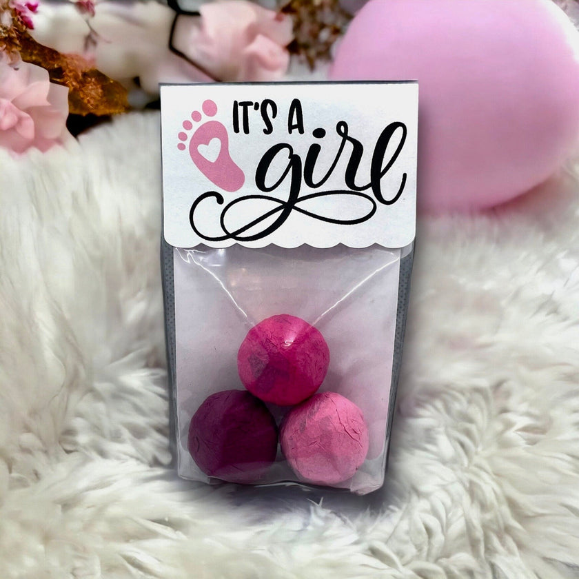 Seed Bombs - 3 Pack - Baby Girl or Baby Boy or Twins Announcement for Baby Shower or Gender Reveal Party - Canadian Wildflower