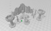 Sci-fi Scenery - Galactic Council - EC3D Design, Infinity, Legion, Sci-fi, Cyberpunk, Starfinder, ttrpg, chamber, traveller, senate meeting