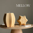 Handmade Ribbed Hexagon Candle: Geometric Home Decor