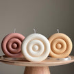 Handmade Round Soy Candle | Modern Home Decor