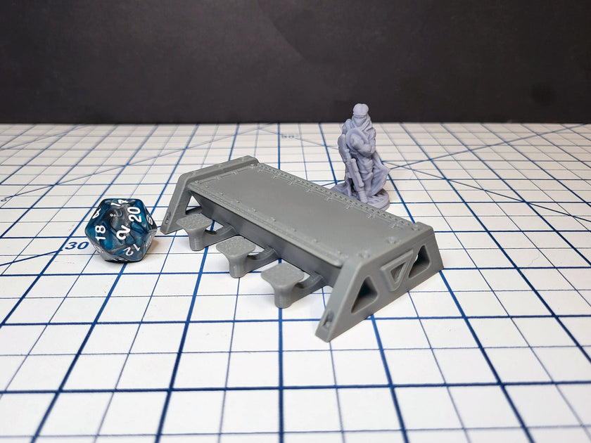 Sci-fi Scenery - Beds, tables, lockers - EC3D Design, Infinity, Legion, Scifi, Cyberpunk, Starfinder, ttrpg terrain, traveller, furniture