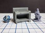 Sci-fi Scenery - Beds, tables, lockers - EC3D Design, Infinity, Legion, Scifi, Cyberpunk, Starfinder, ttrpg terrain, traveller, furniture