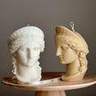Hera Goddess Bust Candle: Sculptural Greek Statue Candle