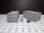 Shipping Container - Sci-fi and Modern Terrain by EC3D, for Infinity, Legion, Scifi, Cyberpunk, Starfinder, cargo, warehouse, port scenery