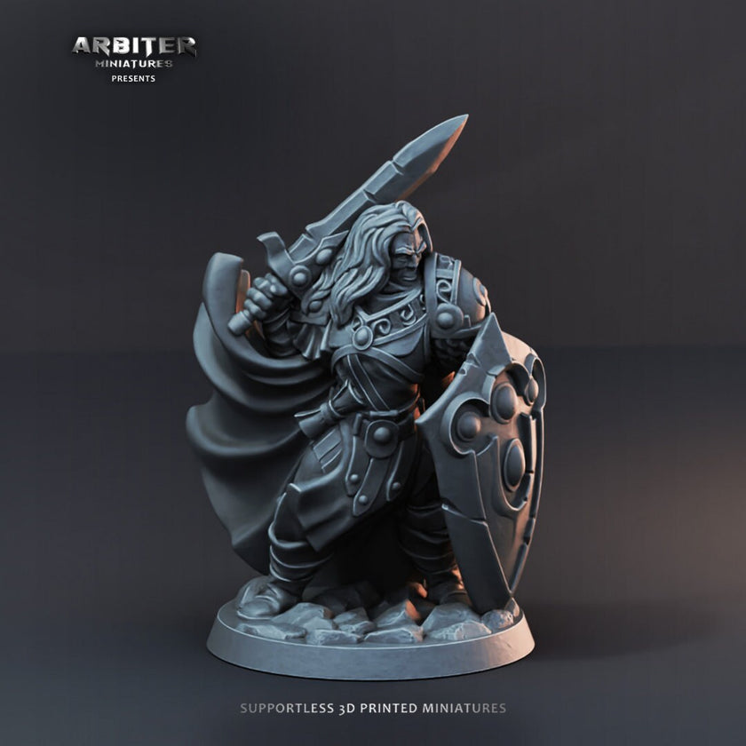 DnD Miniature Party Set 2 - 28mm Adventuring Group - Warlock | Rogue | Fighter Cleric/Paladin | Cleric | Barbarian | Pathfinder