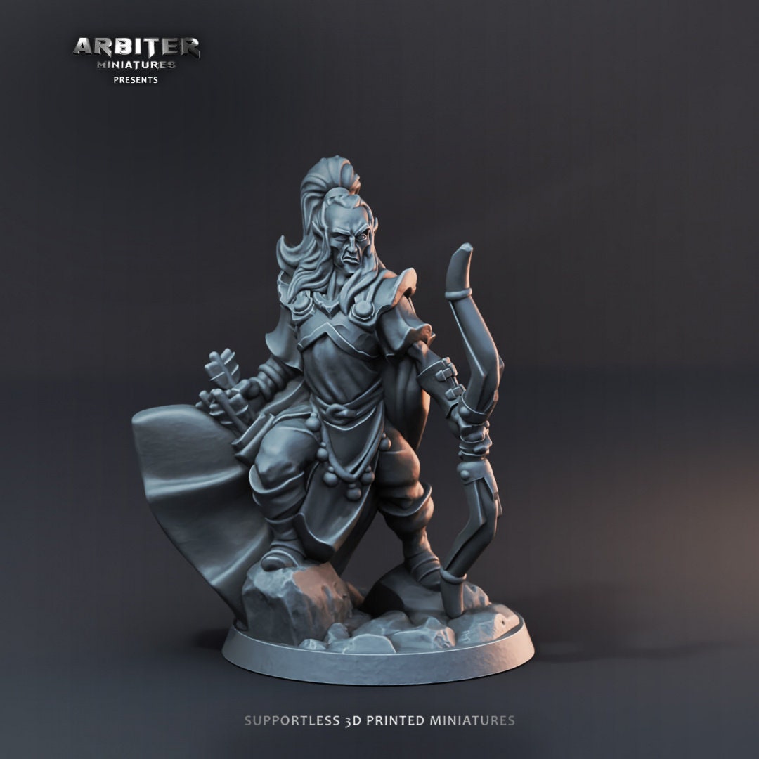 DnD Miniature Party Set 3 - 28mm Adventuring Group - Sorcerer | Rogue | Fighter | Ranger | Barbarian | Pathfinder