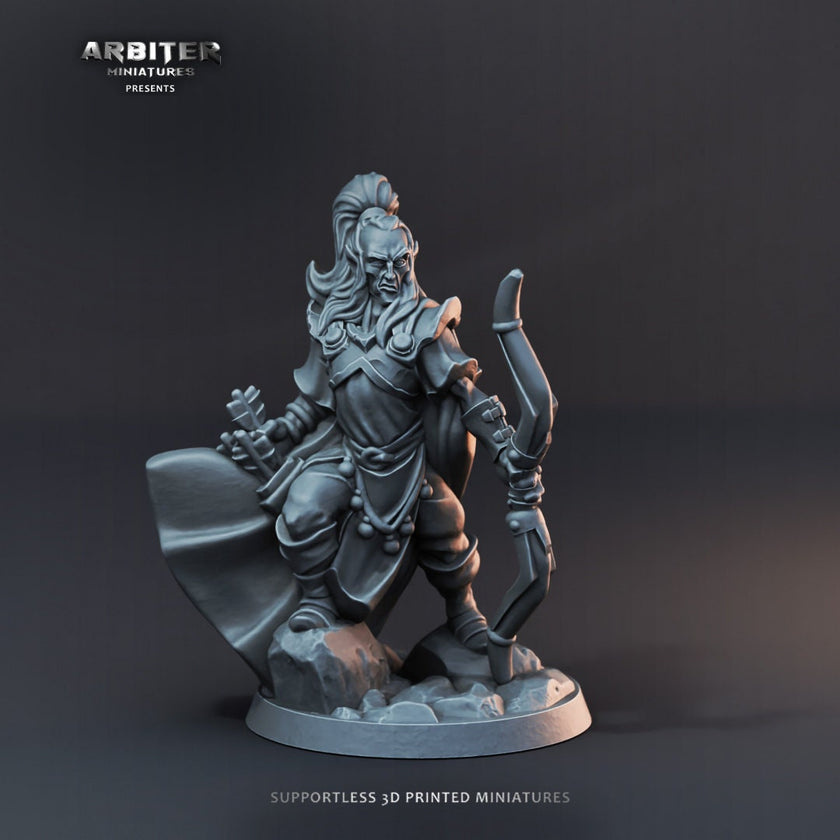 DnD Miniature Party Set 3 - 28mm Adventuring Group - Sorcerer | Rogue | Fighter | Ranger | Barbarian | Pathfinder