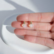 Gold Light Bulb Stud Earrings