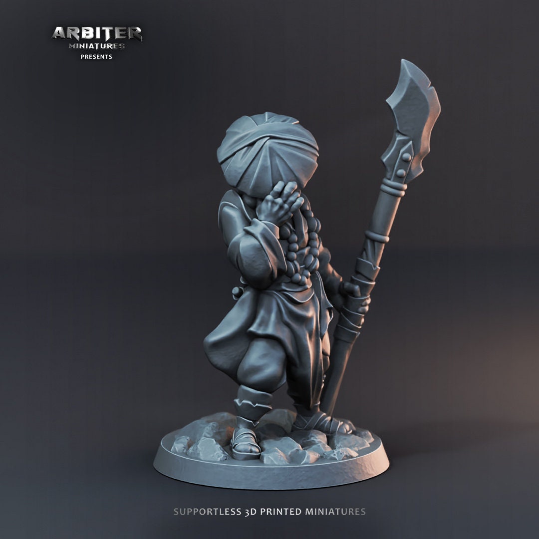 DnD Miniature Party Set 5 - 28mm Adventuring Group - Paladin | Monk | Sorcerer | Bard | Barbarian | Pathfinder