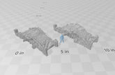Wintry / Regular Ruins - DND & Wargaming Terrain - EC3D Wilds of Wintertide, Snow, Arctic, Cold, scatter scenery, Pathfinder 2E, Fantasy