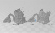 Wintry / Regular Ruins - DND & Wargaming Terrain - EC3D Wilds of Wintertide, Snow, Arctic, Cold, scatter scenery, Pathfinder 2E, Fantasy
