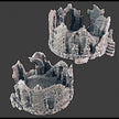 Wintry / Regular Ruins - DND & Wargaming Terrain - EC3D Wilds of Wintertide, Snow, Arctic, Cold, scatter scenery, Pathfinder 2E, Fantasy