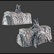 Ice Tribe Hut - Chieftain - DND Terrain - EC3D Wilds of Wintertide - Snow, Igloo, Arctic, Cold, Leader, Pathfinder 2E, Fantasy, Medieval,