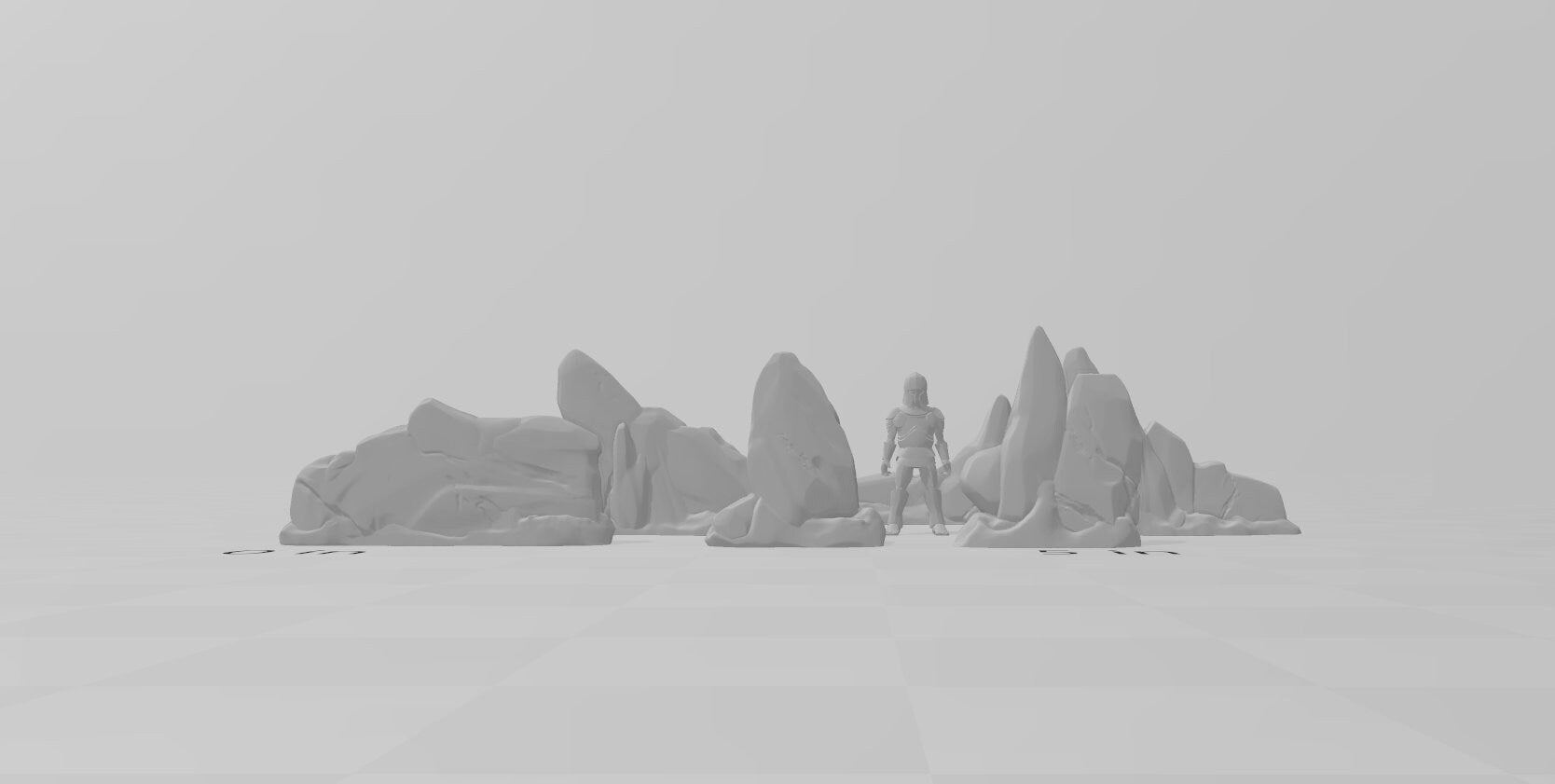 Icy Walls Set - DND Terrain - EC3D Wilds of Wintertide - Snow, Arctic, Cold, cover, terrain, scatter scenery, Pathfinder 2E, Fantasy