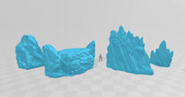 Icy and Wintery Scenery - DND & Wargaming Terrain - EC3D Wilds of Wintertide, Snow, Arctic, Cold, scatter scenery, Pathfinder 2E, Fantasy