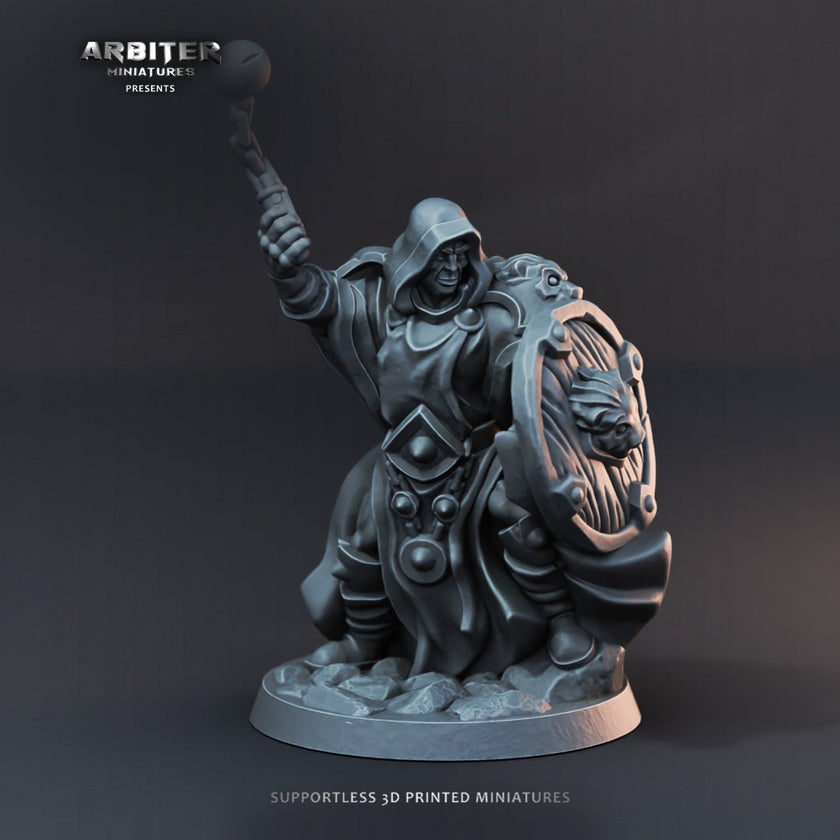 DnD Miniature Party Set 1 - 28mm Adventuring Group - Monk | Rogue | Fighter (Cleric/Paladin) | Ranger | Sorceress - Ready for action!