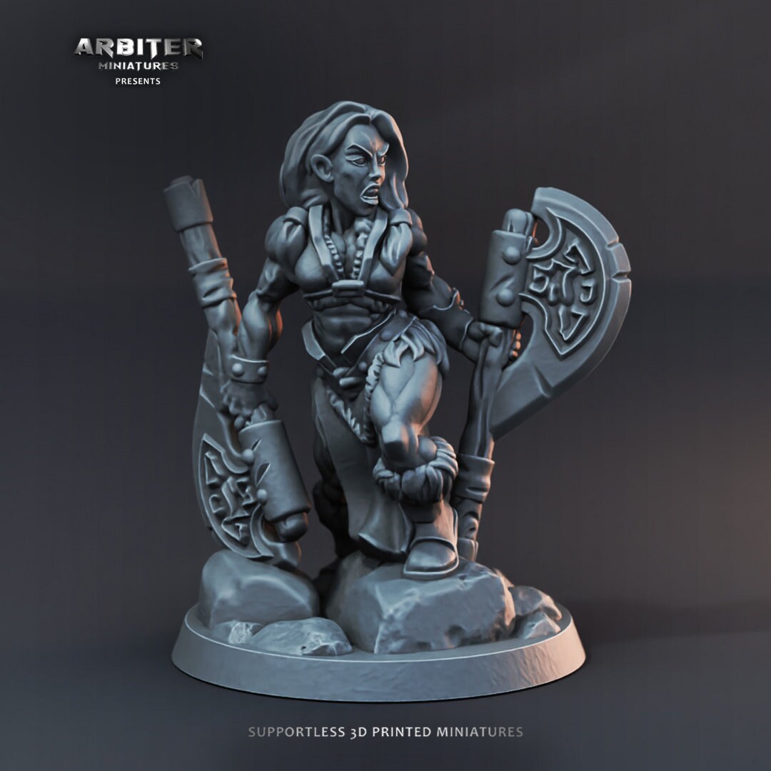 DnD Miniature Party Set 2 - 28mm Adventuring Group - Warlock | Rogue | Fighter Cleric/Paladin | Cleric | Barbarian | Pathfinder
