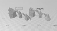 Rocky and Mountain Spines - DND & Wargaming Terrain - EC3D Wintertide, Snow, Arctic, scatter scenery, Pathfinder 2E, Fantasy Nature Rock