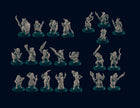 dnd essential Monster Mini Pack 2 - 22 Miniatures! - EC3D, Pathfinder 2E, Kobold, Orc, Gnoll, Bandit, Goblin | 32mm | TTRPG | Wargaming