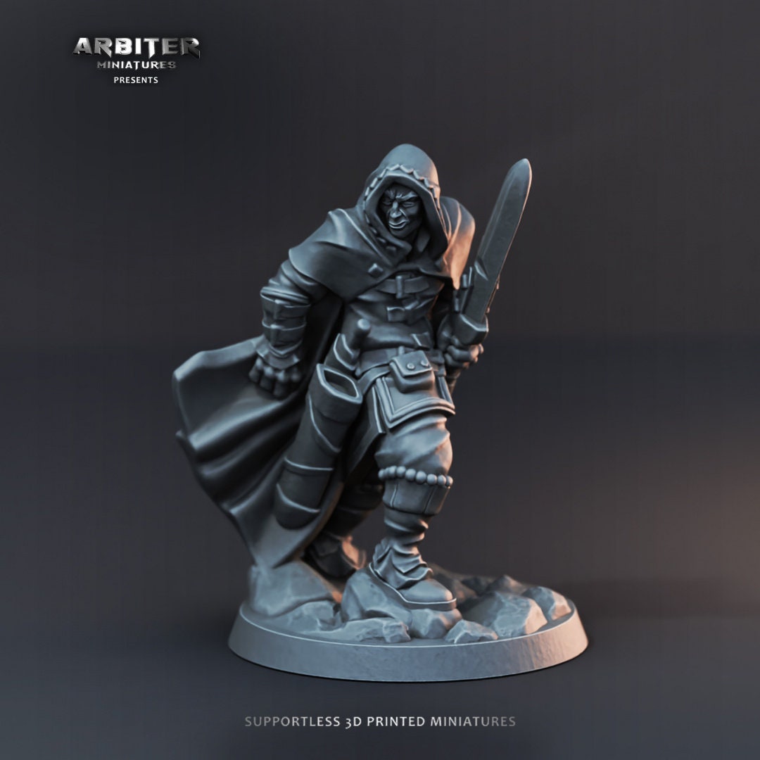 DnD Miniature Party Set 5 - 28mm Adventuring Group - Paladin | Monk | Sorcerer | Bard | Barbarian | Pathfinder