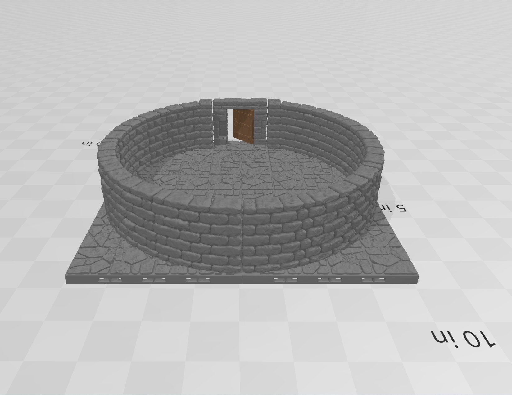 MAGNETIC Dungeon Tiles Large Round Room - Dungeon Theme | Tabletop Terrain | Dungeons And Dragons, D&D, Pathfinder, Wargaming Dragonlock
