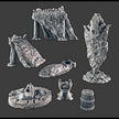 Ice Tribe Scatter - DND & Wargaming Terrain - EC3D Wilds of Wintertide, Fantasy, Snow, Arctic, Cold, scatter scenery, Pathfinder 2E, Fantasy