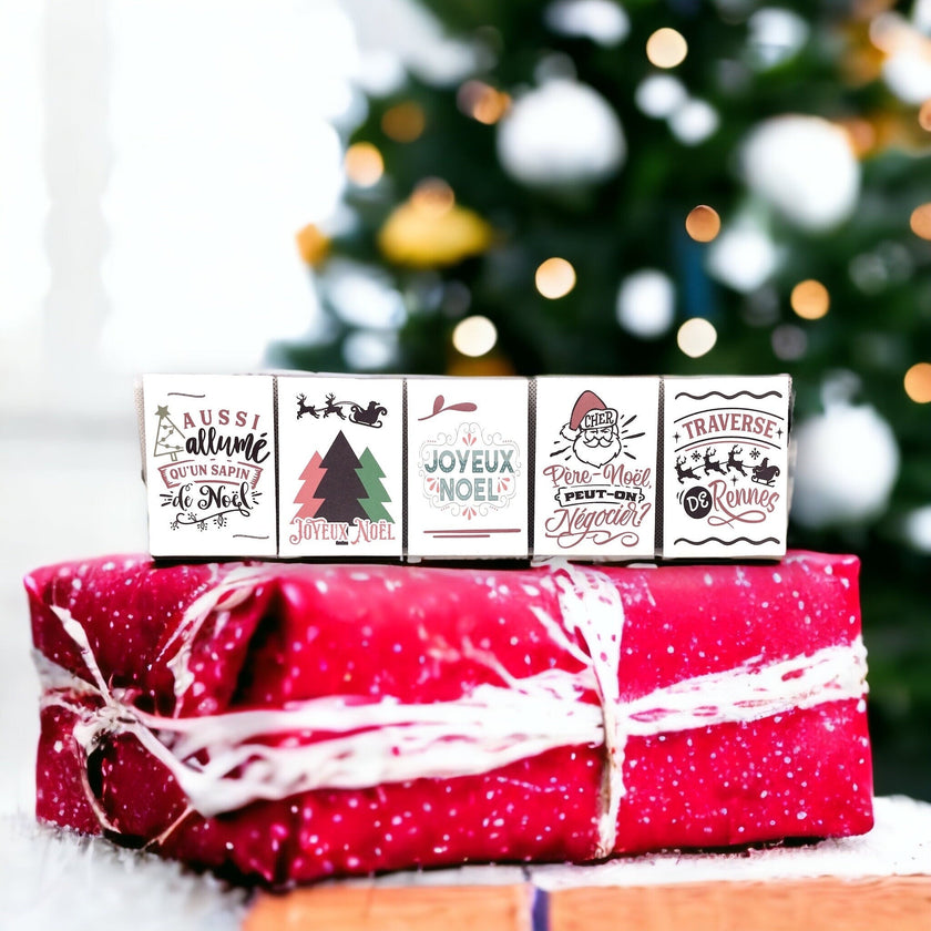 Seed Packages - Christmas - French - Paquets de graines françaises pour Noël - Comprend 10 paquets de graines de pavot