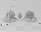 Armored Sabertooth / Battlecats - DND mini - EC3D Wintertide, Winter Miniature | Animal | 5E 2E | Ice | Cat | Snow | Arctic | Pathfinder