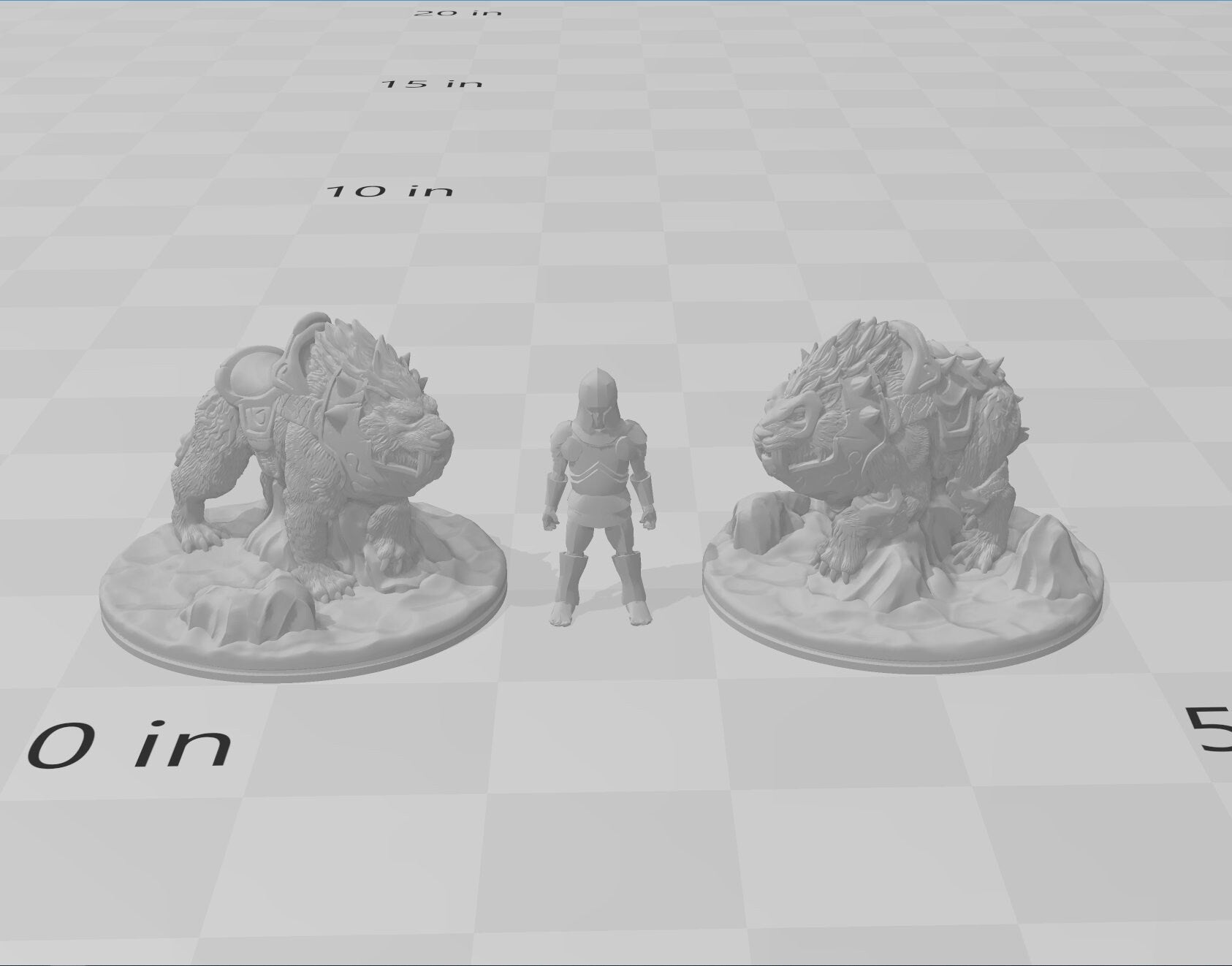Armored Sabertooth / Battlecats - DND mini - EC3D Wintertide, Winter Miniature | Animal | 5E 2E | Ice | Cat | Snow | Arctic | Pathfinder