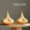 Handmade Ribbed Pyramid Soy Candle | Unique Home Decor