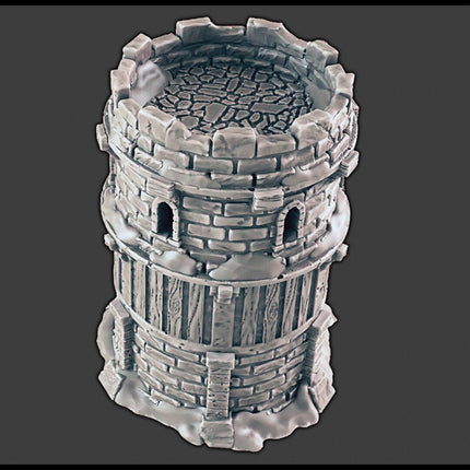 Watchtower - DND & Wargaming Terrain - EC3D Wintertide, Snow, Arctic, scatter scenery, Pathfinder 2E, Fantasy Nature Rock, Medieval Fantasy