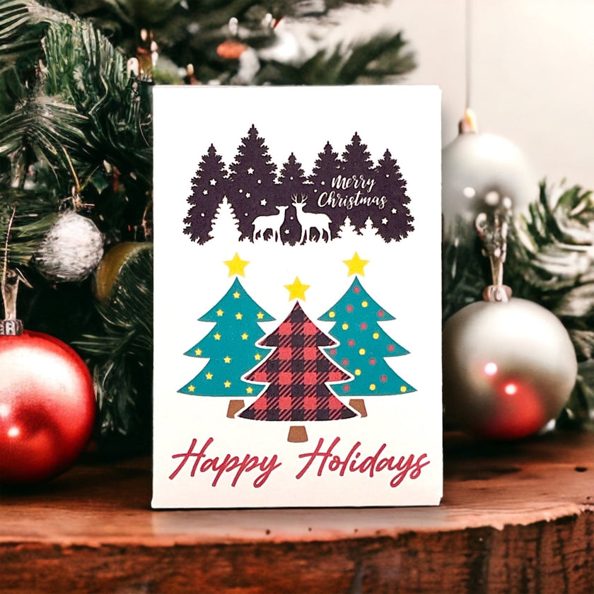 Seed Packages - Christmas - Woodland Creature Designs - Ornament or Gift Tag - Includes 10 Packs of seeds