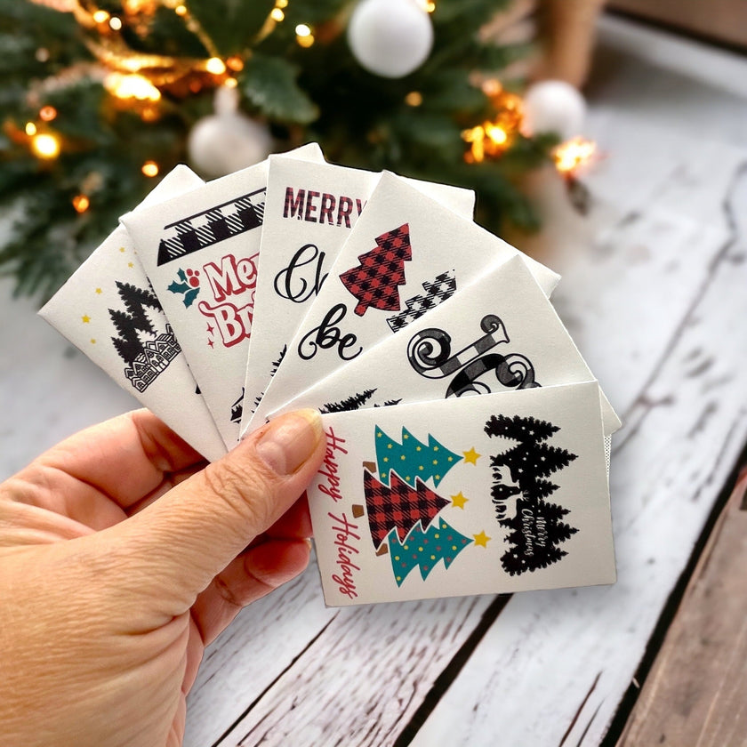 Seed Packages - Christmas - Woodland Creature Designs - Ornament or Gift Tag - Includes 10 Packs of seeds