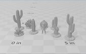 Desert Plants and Cactii - 28mm DND Terrain, EC3D Scorching Sand, Desert Scenery | Cactus | Dunes | Scatter | Pathfinder | Wargaming Oasis