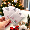 Seed Packages - Christmas - Vintage Design - Ornament or Gift Tag - Includes 10 Packs of seeds