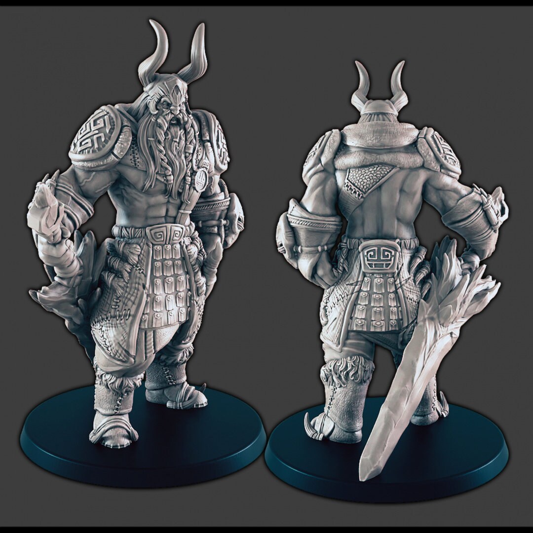 Frost Giants - DND mini - EC3D Wintertide, Winter Miniature | Male and Female | Giant | 5E 2E | Ice | Huge | Snow | Arctic | Pathfinder