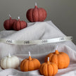 Handmade Pumpkin Soy Wax Candle Set: Autumn Decor