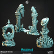 Merghouls Terrain - dnd and wargaming miniature - Underwater Scatter Terrain, Deep Sea, Ocean, Atlantis, Fantasy, Merfolk, Triton Pathfinder
