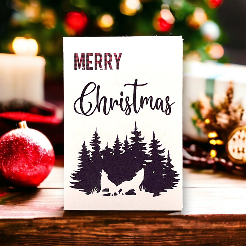 Seed Packages - Christmas - Woodland Creature Designs - Ornament or Gift Tag - Includes 10 Packs of seeds